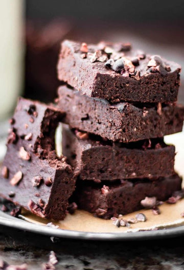 Baked Almond Pulp Brownies with Cocoa Powder (M)