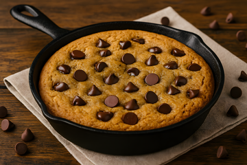 Almond Pulp Chocolate Chip Skillet Cookie