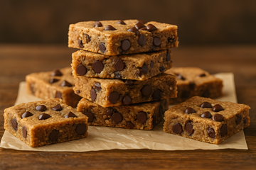 Almond Pulp Chocolate Chip Snack Bars