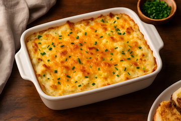 Almond Pulp Loaded Mashed Potato Bake