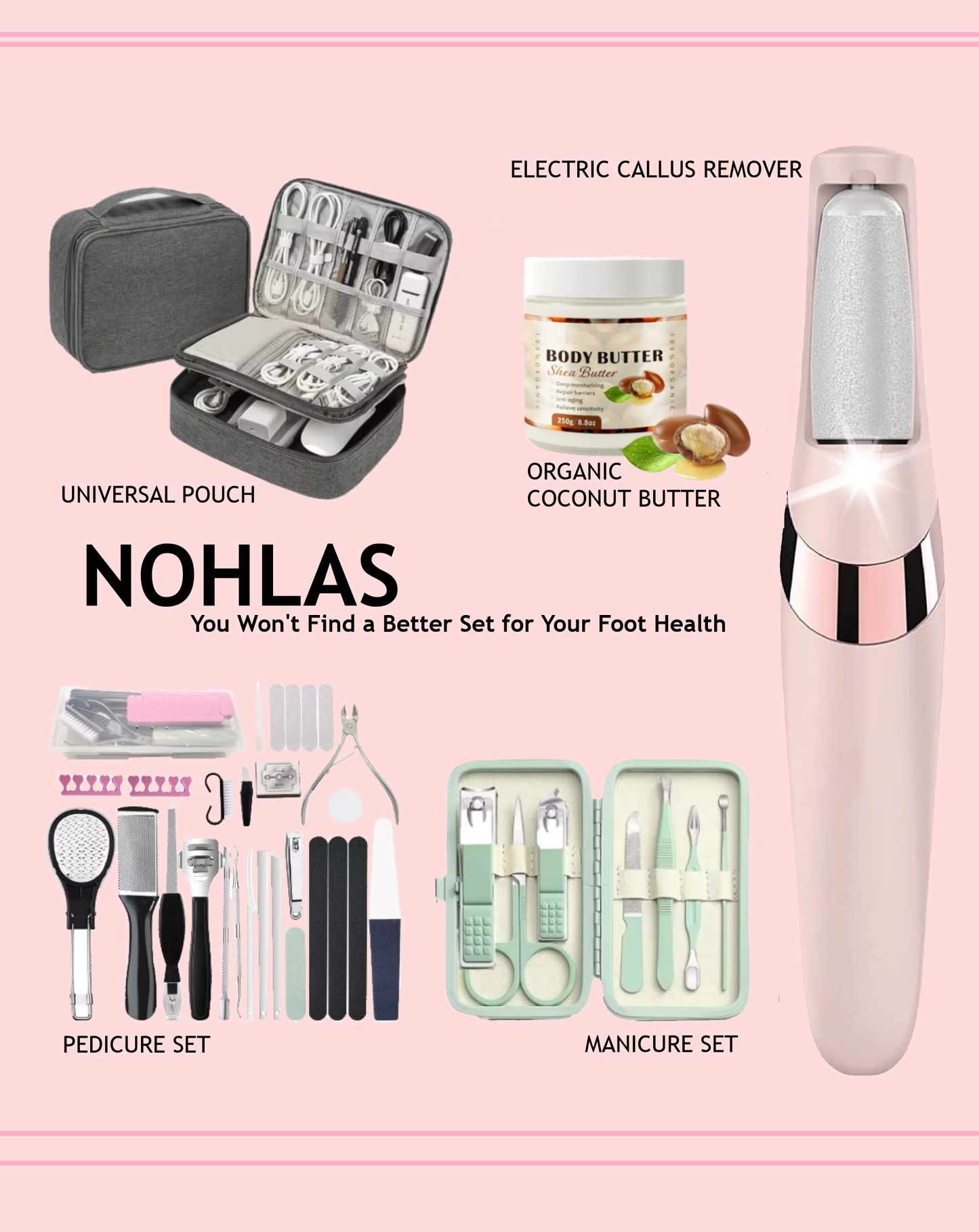 Ultimate Foot Care Set: Callus Remover & Manicure Magic