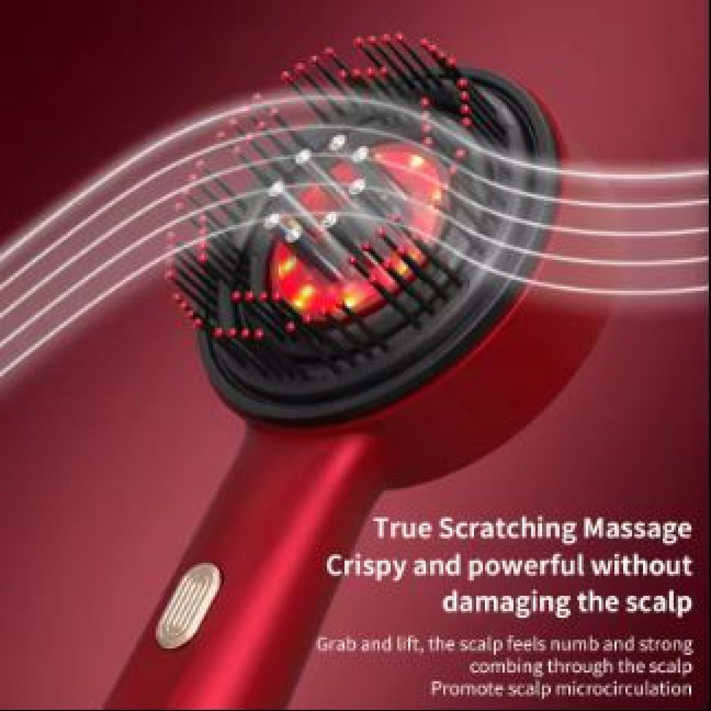 Nohlas Scalp Massager Brush with Red Light Therapy